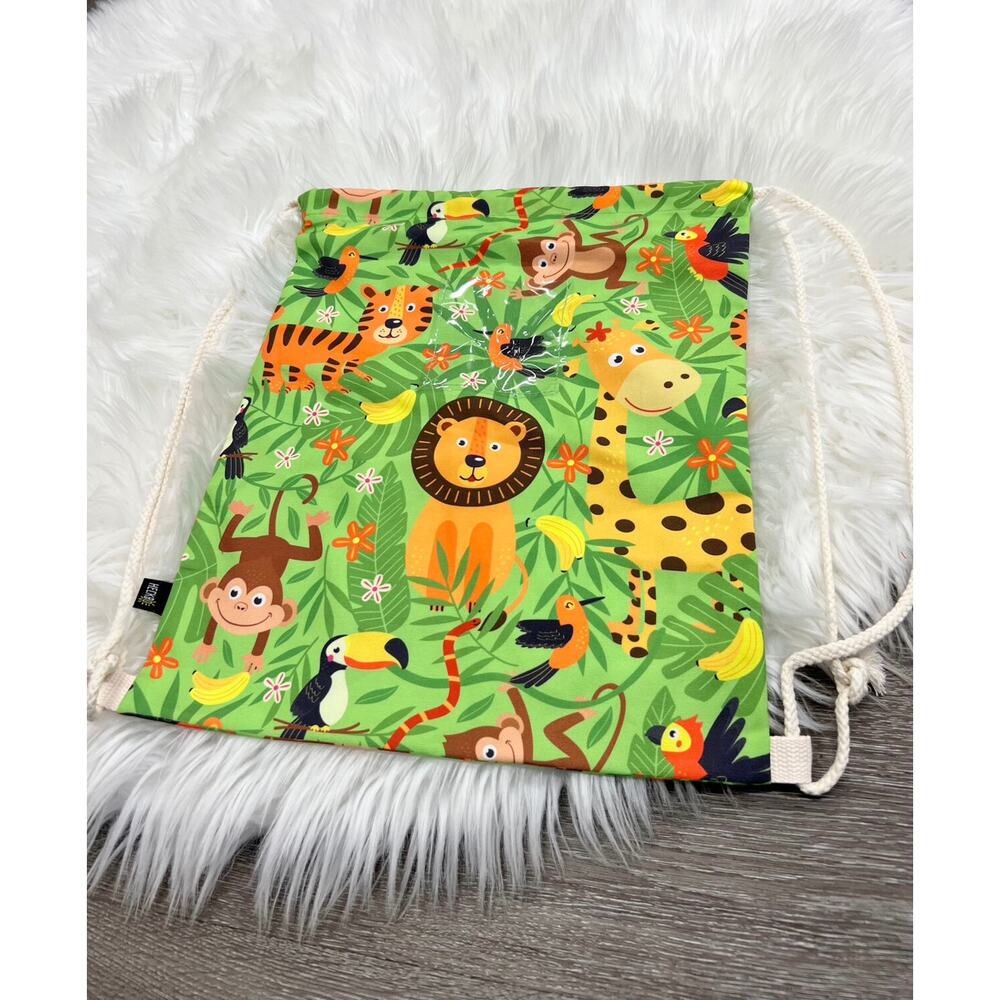 Jungle Drawstring‎ Backpack 15'X13'